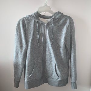 grey zip up